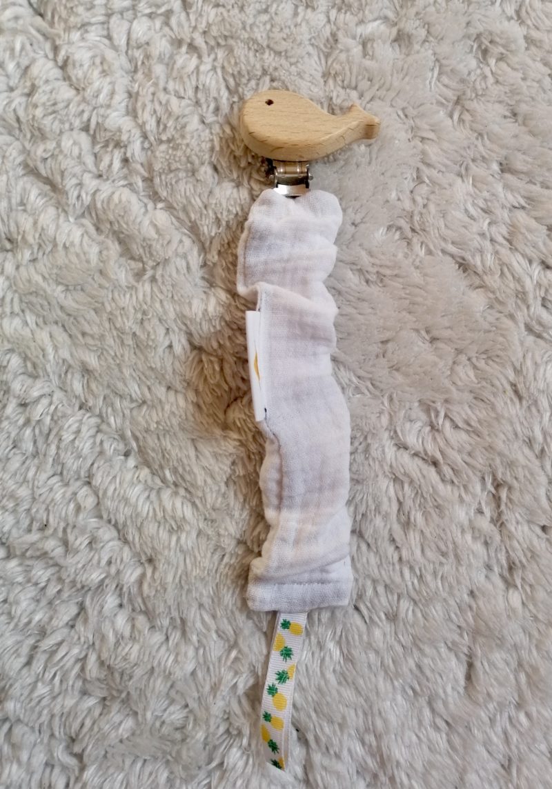 Attache lolette avec accroche en bois