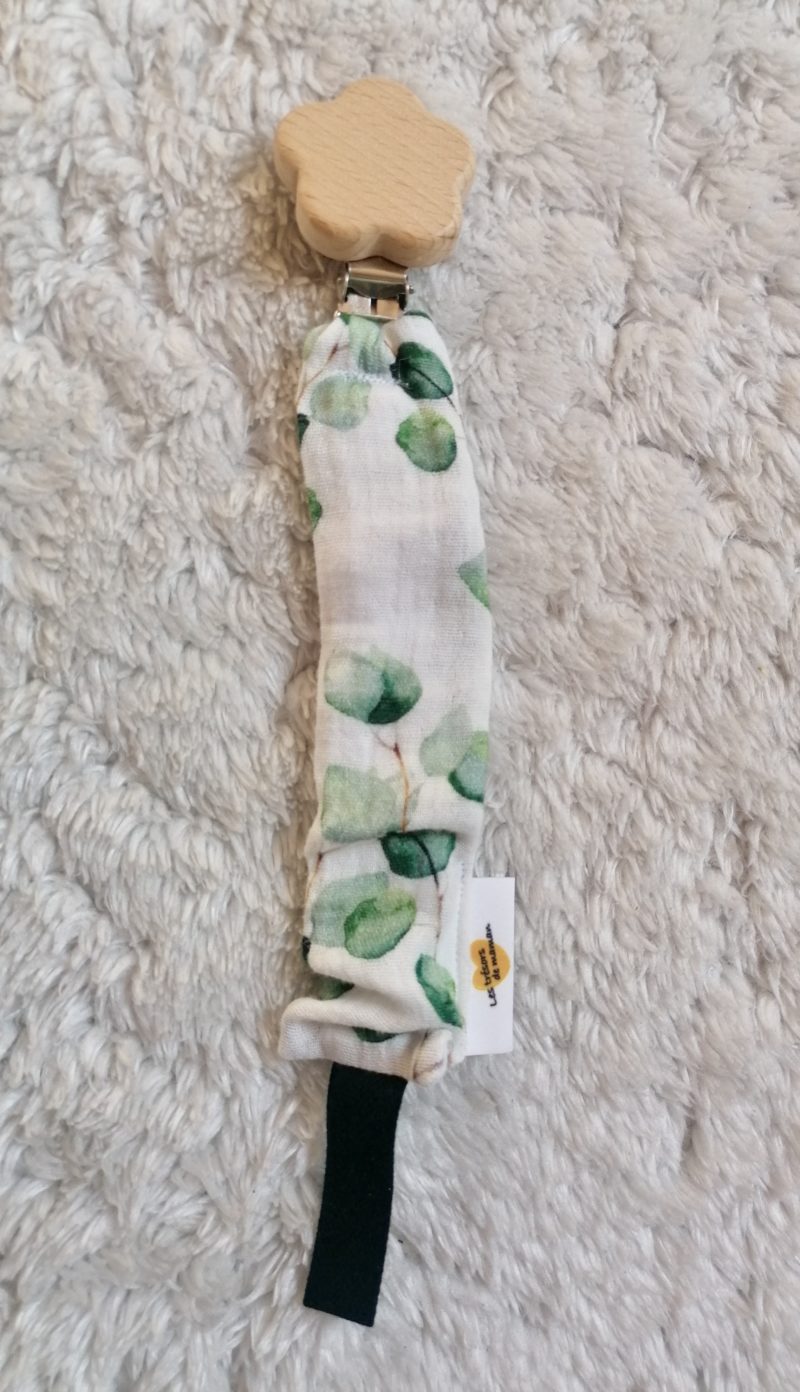Attache lolette avec accroche en bois