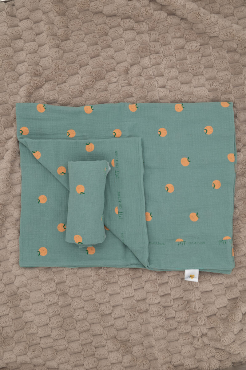 Collection "Un été fruité". Duo de patte de gaze/couverture – Image 2