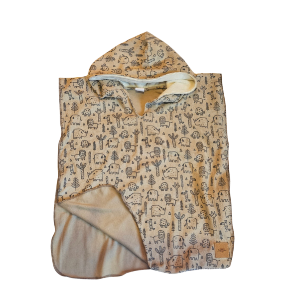 Poncho de plage de la savane